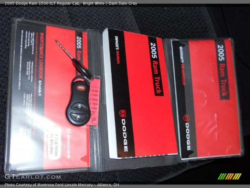 Bright White / Dark Slate Gray 2005 Dodge Ram 1500 SLT Regular Cab