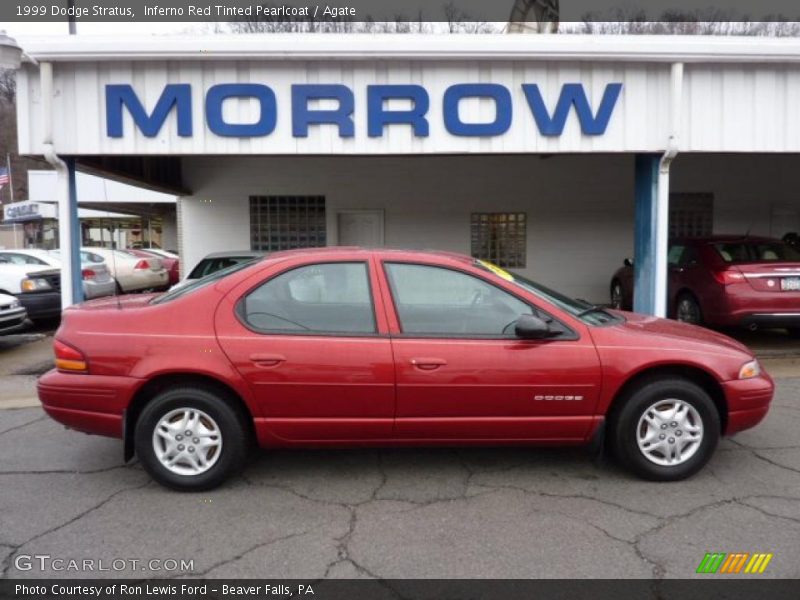 Inferno Red Tinted Pearlcoat / Agate 1999 Dodge Stratus