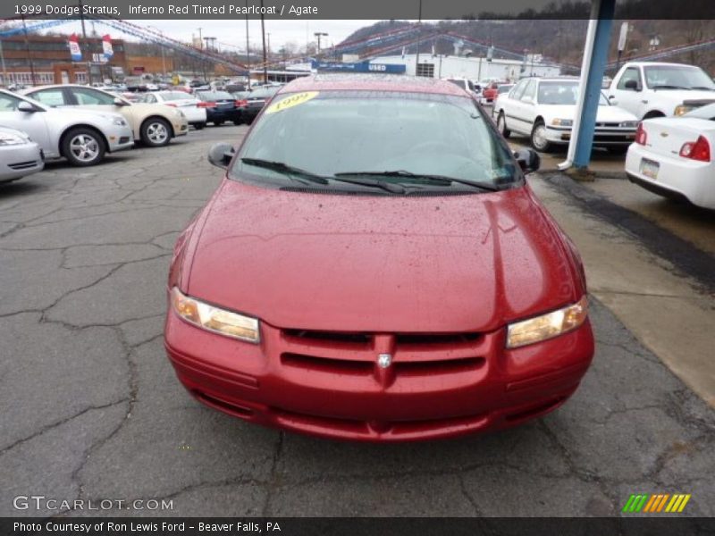 Inferno Red Tinted Pearlcoat / Agate 1999 Dodge Stratus