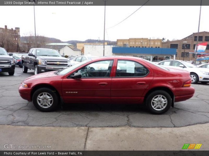 Inferno Red Tinted Pearlcoat / Agate 1999 Dodge Stratus