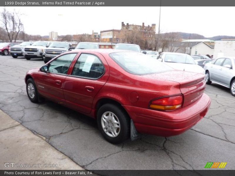 Inferno Red Tinted Pearlcoat / Agate 1999 Dodge Stratus