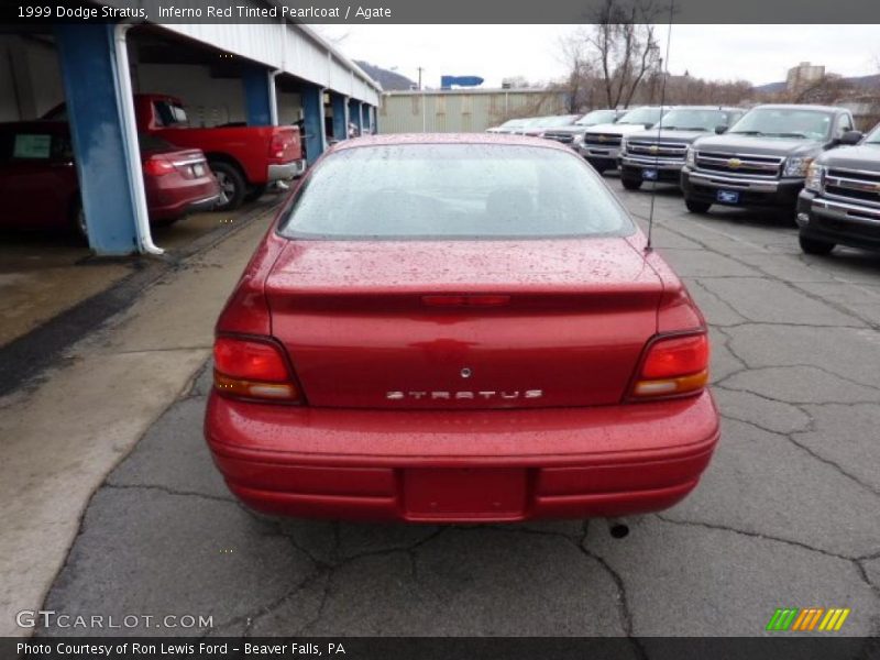 Inferno Red Tinted Pearlcoat / Agate 1999 Dodge Stratus