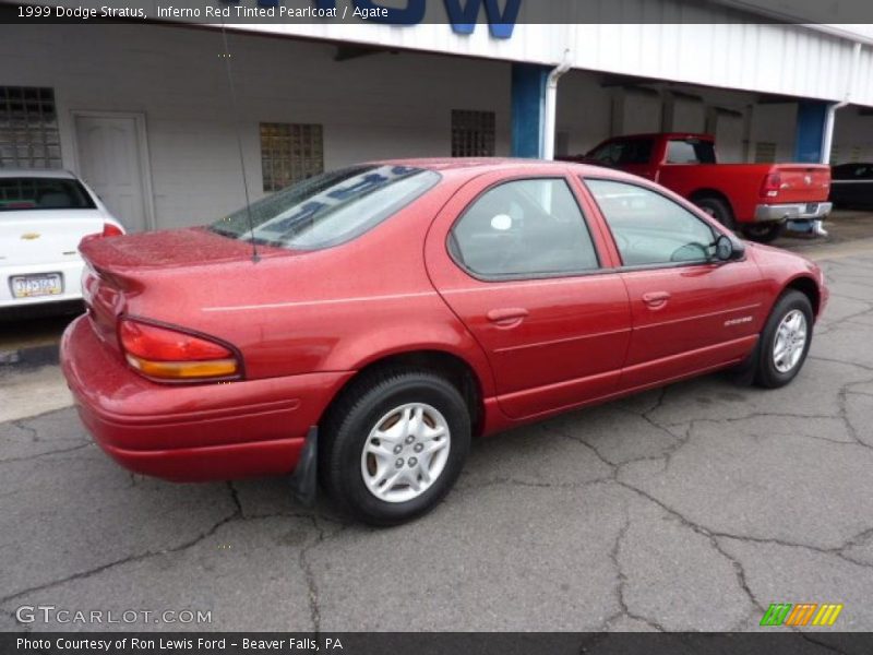 Inferno Red Tinted Pearlcoat / Agate 1999 Dodge Stratus