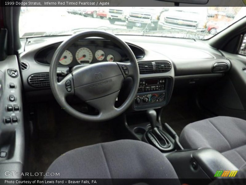 Inferno Red Tinted Pearlcoat / Agate 1999 Dodge Stratus