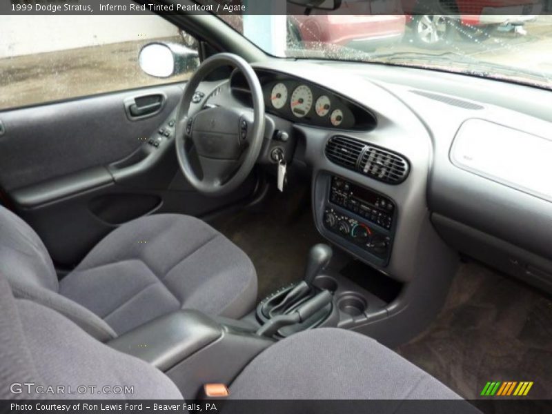 Inferno Red Tinted Pearlcoat / Agate 1999 Dodge Stratus