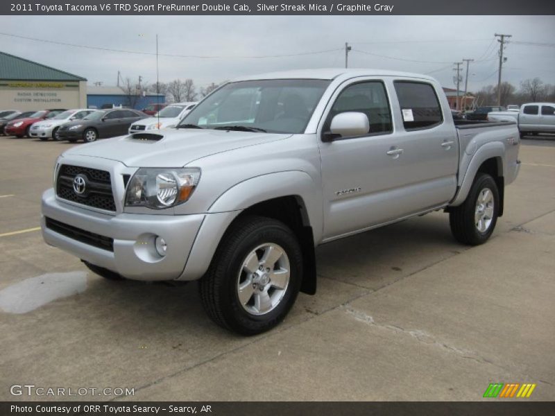 Silver Streak Mica / Graphite Gray 2011 Toyota Tacoma V6 TRD Sport PreRunner Double Cab