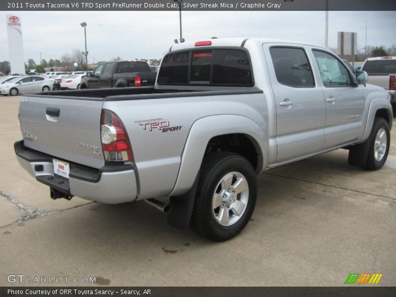 Silver Streak Mica / Graphite Gray 2011 Toyota Tacoma V6 TRD Sport PreRunner Double Cab