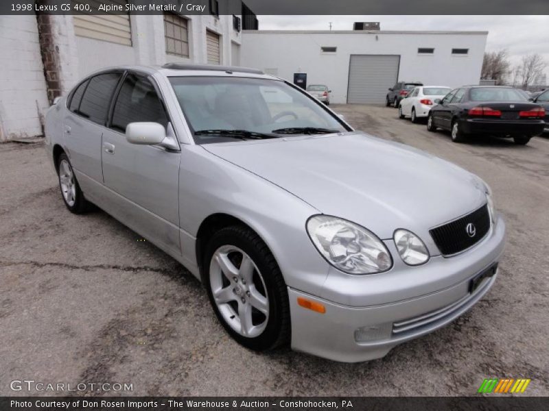 Alpine Silver Metalic / Gray 1998 Lexus GS 400