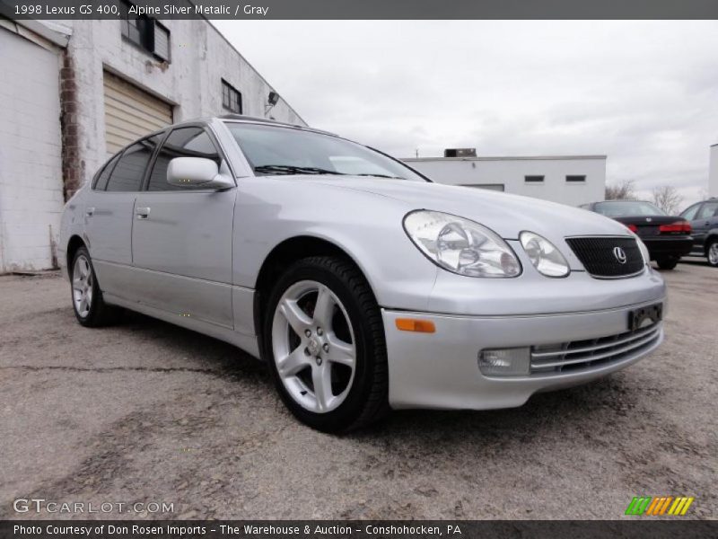 Alpine Silver Metalic / Gray 1998 Lexus GS 400