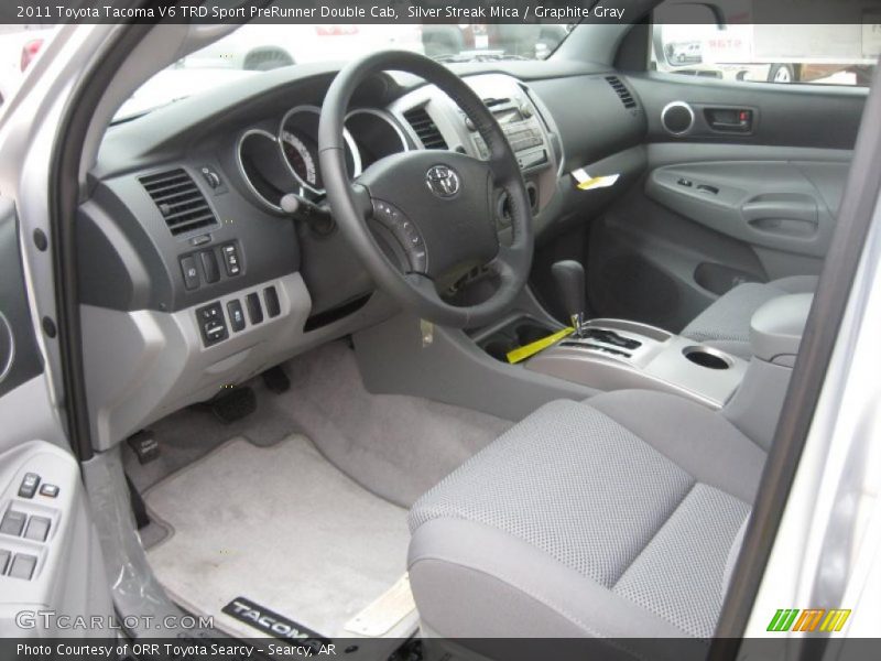 2011 Tacoma V6 TRD Sport PreRunner Double Cab Graphite Gray Interior