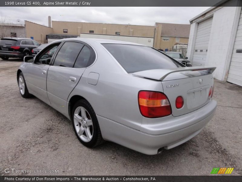 Alpine Silver Metalic / Gray 1998 Lexus GS 400