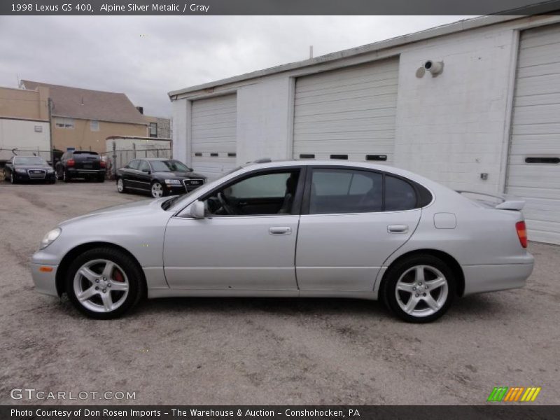 Alpine Silver Metalic / Gray 1998 Lexus GS 400