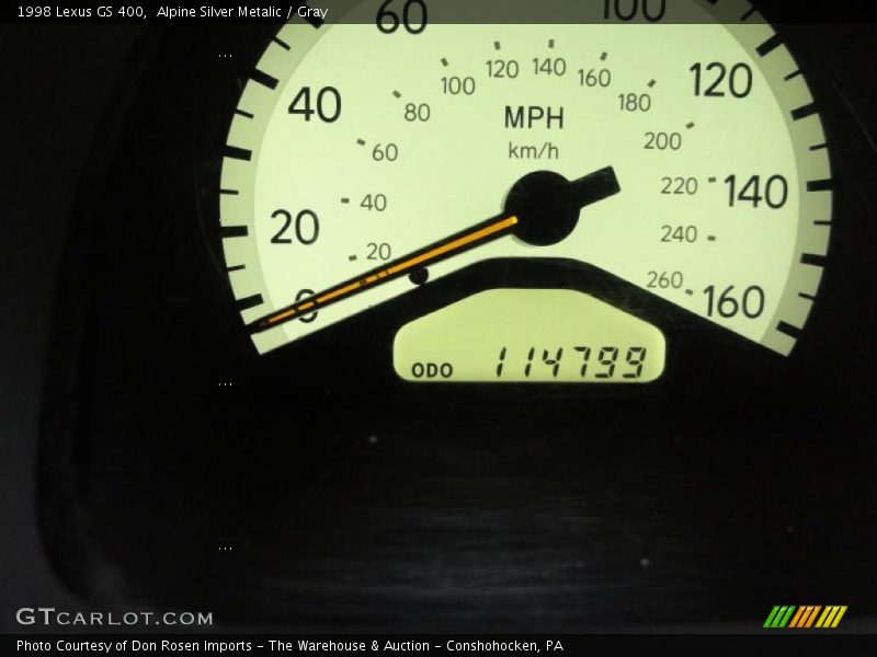 Alpine Silver Metalic / Gray 1998 Lexus GS 400
