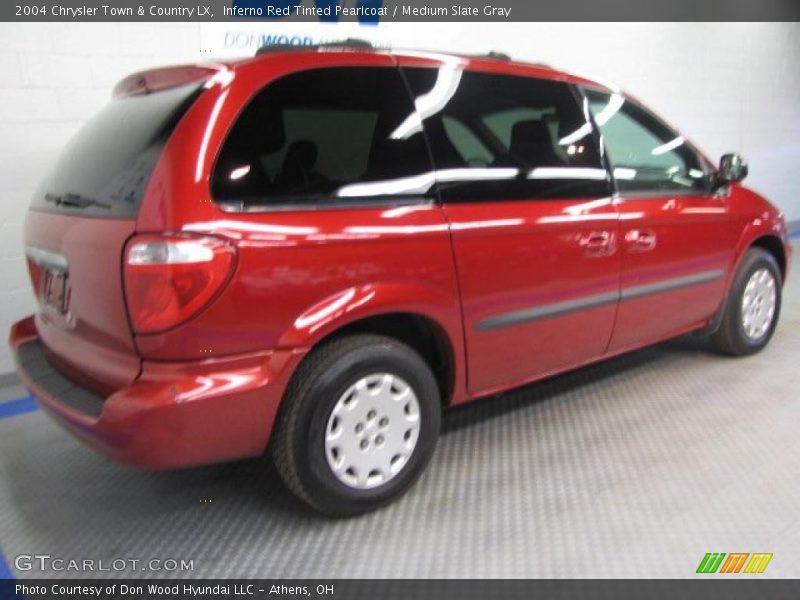 Inferno Red Tinted Pearlcoat / Medium Slate Gray 2004 Chrysler Town & Country LX