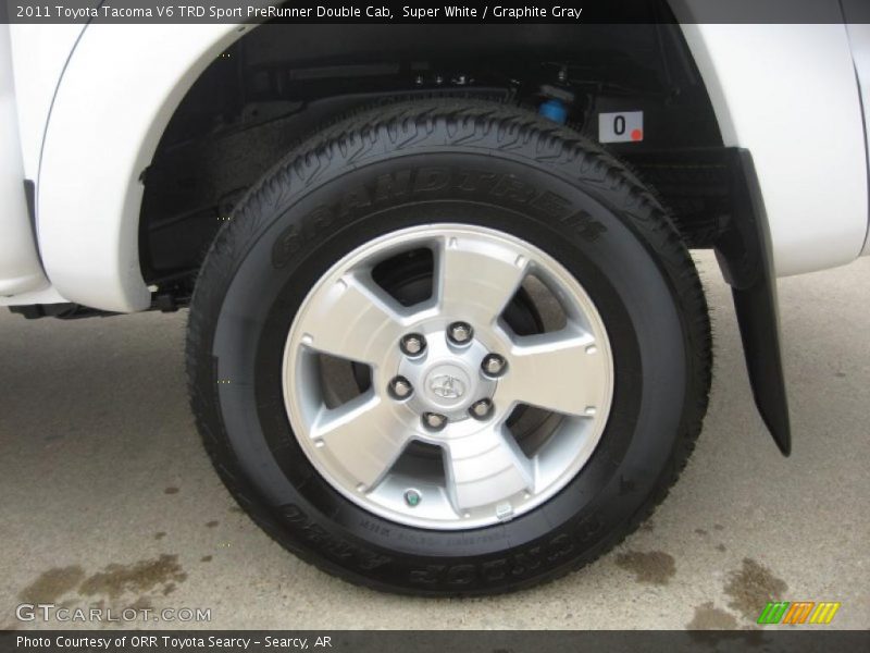 Super White / Graphite Gray 2011 Toyota Tacoma V6 TRD Sport PreRunner Double Cab