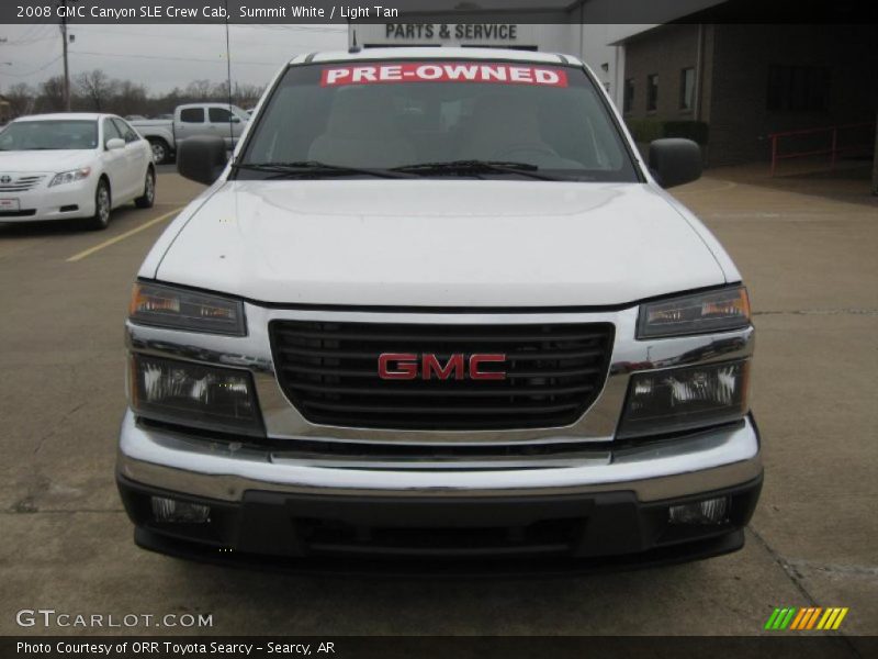 Summit White / Light Tan 2008 GMC Canyon SLE Crew Cab