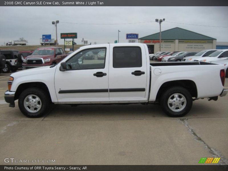 Summit White / Light Tan 2008 GMC Canyon SLE Crew Cab
