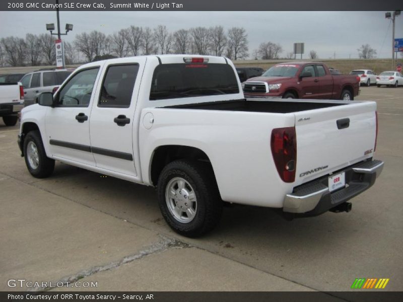 Summit White / Light Tan 2008 GMC Canyon SLE Crew Cab