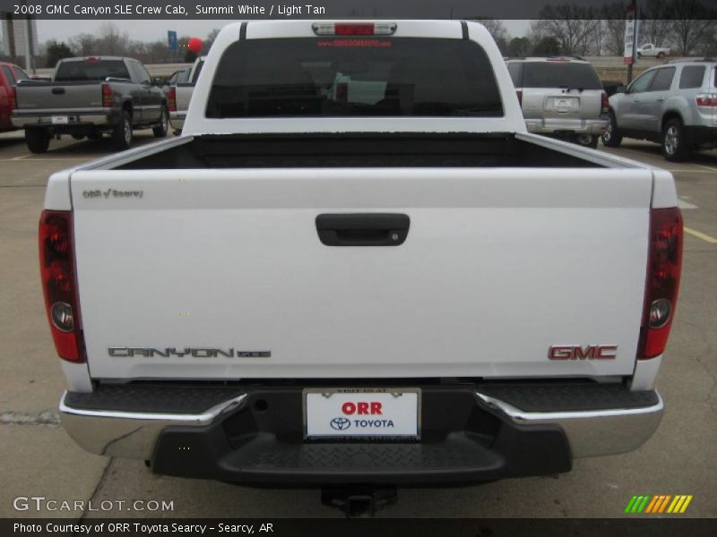 Summit White / Light Tan 2008 GMC Canyon SLE Crew Cab