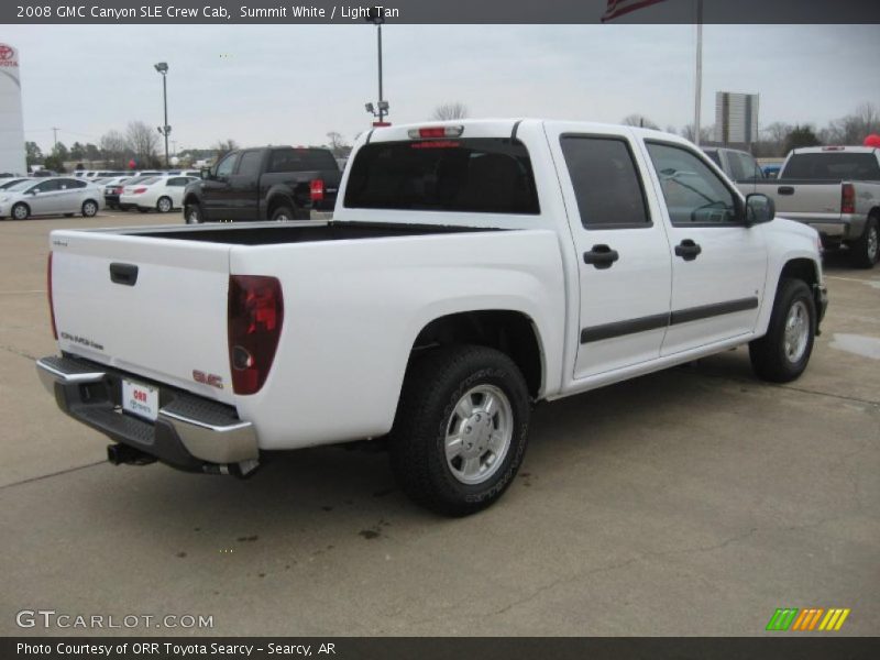 Summit White / Light Tan 2008 GMC Canyon SLE Crew Cab