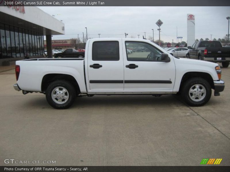 Summit White / Light Tan 2008 GMC Canyon SLE Crew Cab
