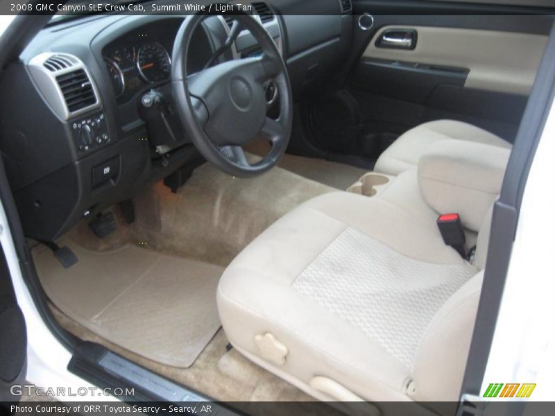  2008 Canyon SLE Crew Cab Light Tan Interior