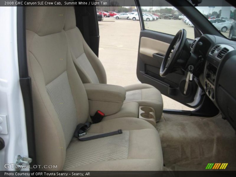 Summit White / Light Tan 2008 GMC Canyon SLE Crew Cab