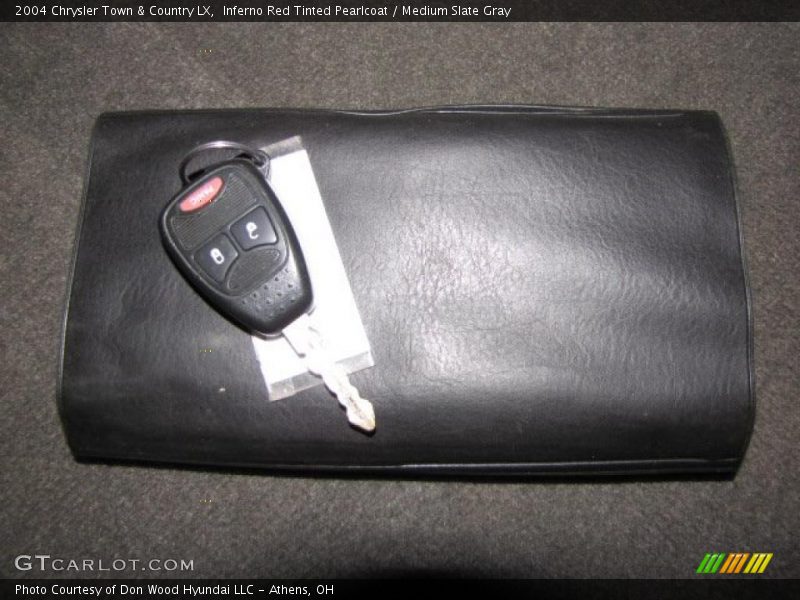 Inferno Red Tinted Pearlcoat / Medium Slate Gray 2004 Chrysler Town & Country LX