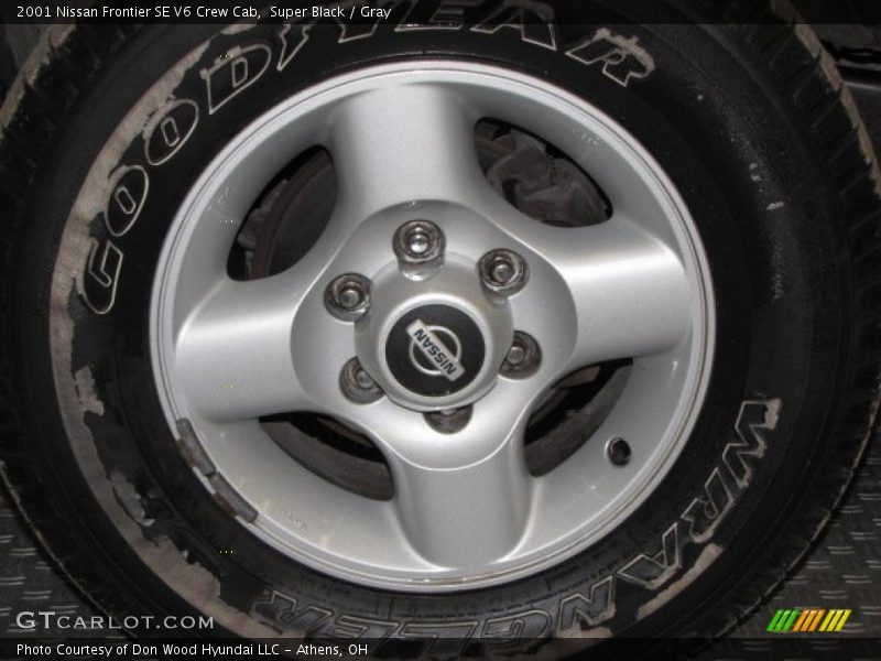 Super Black / Gray 2001 Nissan Frontier SE V6 Crew Cab