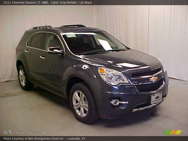 Cyber Gray Metallic / Jet Black 2011 Chevrolet Equinox LT AWD