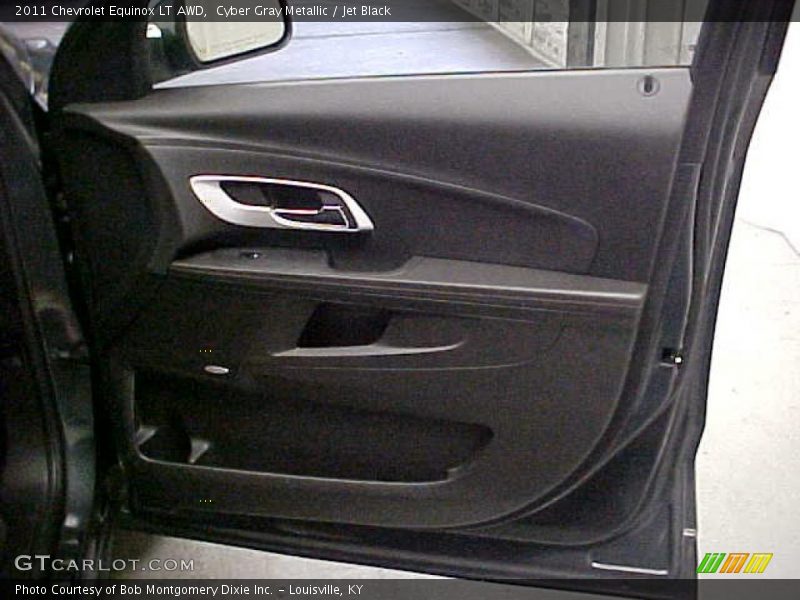 Cyber Gray Metallic / Jet Black 2011 Chevrolet Equinox LT AWD