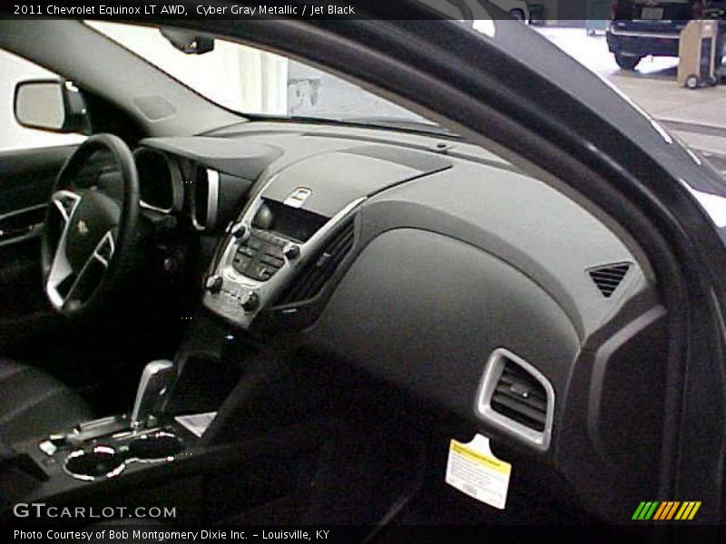 Cyber Gray Metallic / Jet Black 2011 Chevrolet Equinox LT AWD