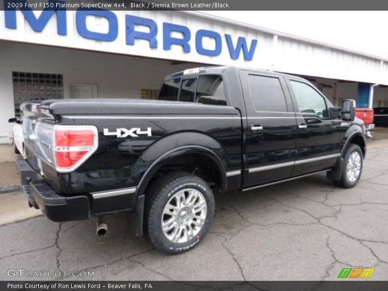 Black / Sienna Brown Leather/Black 2009 Ford F150 Platinum SuperCrew 4x4