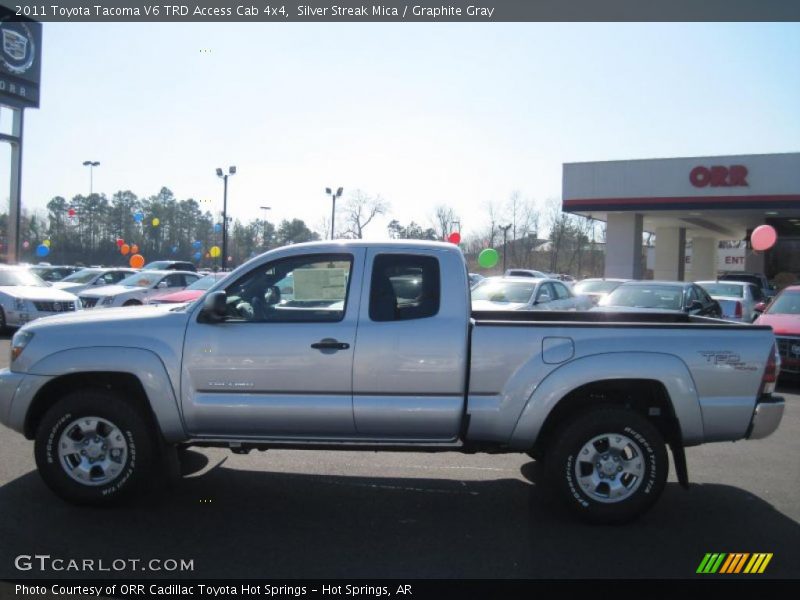 Silver Streak Mica / Graphite Gray 2011 Toyota Tacoma V6 TRD Access Cab 4x4