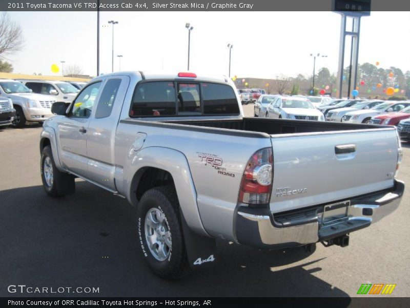 Silver Streak Mica / Graphite Gray 2011 Toyota Tacoma V6 TRD Access Cab 4x4
