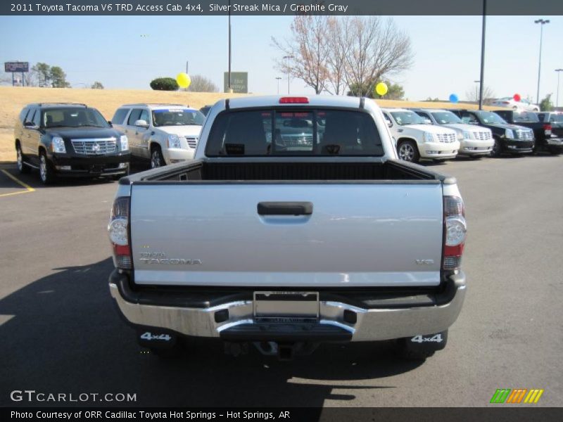 Silver Streak Mica / Graphite Gray 2011 Toyota Tacoma V6 TRD Access Cab 4x4