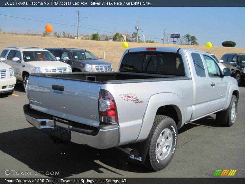 Silver Streak Mica / Graphite Gray 2011 Toyota Tacoma V6 TRD Access Cab 4x4