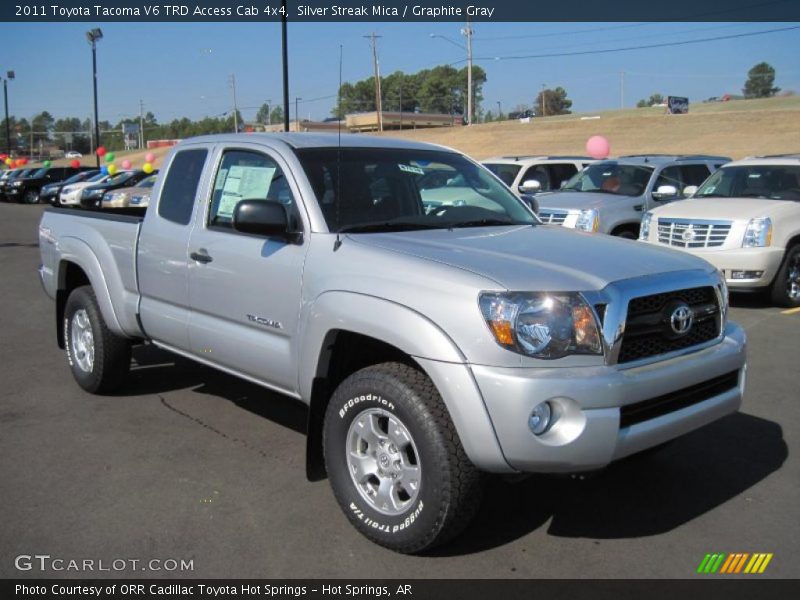 Silver Streak Mica / Graphite Gray 2011 Toyota Tacoma V6 TRD Access Cab 4x4