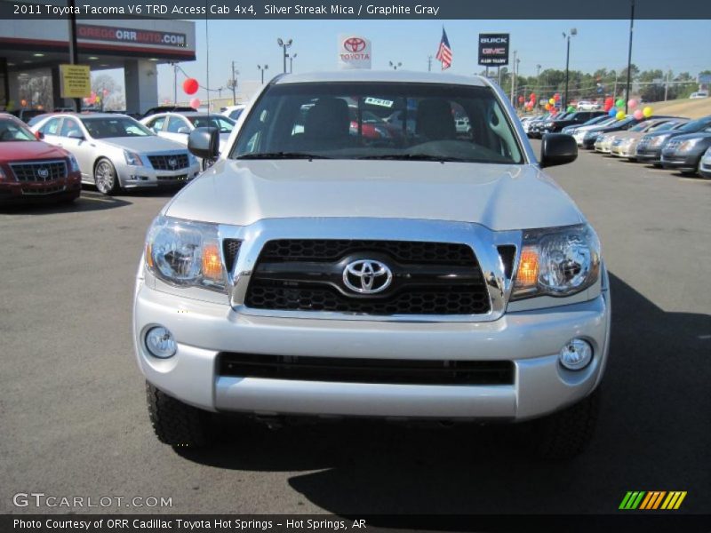 Silver Streak Mica / Graphite Gray 2011 Toyota Tacoma V6 TRD Access Cab 4x4