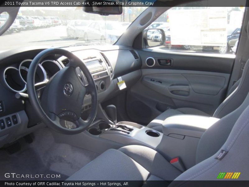 Silver Streak Mica / Graphite Gray 2011 Toyota Tacoma V6 TRD Access Cab 4x4