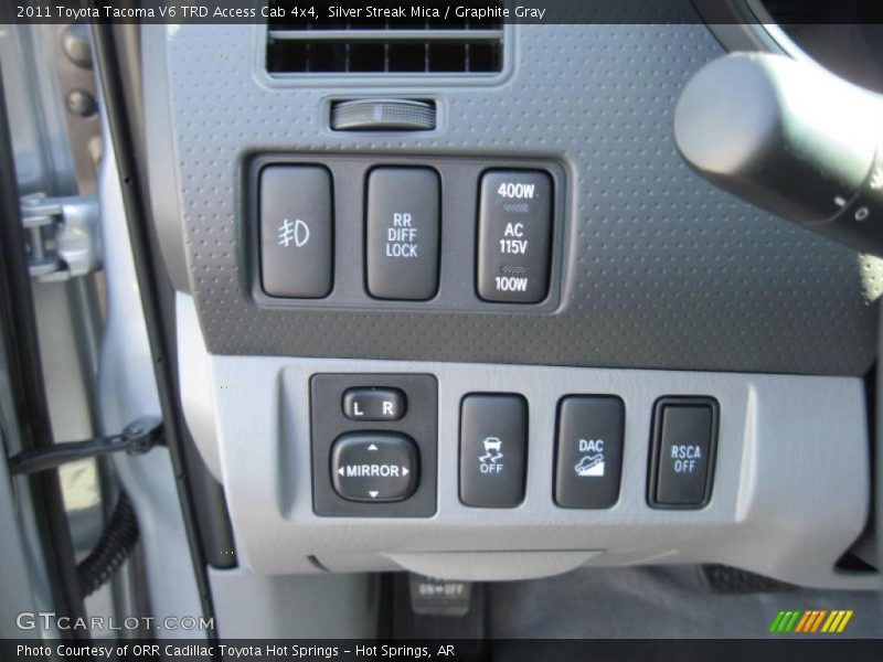 Silver Streak Mica / Graphite Gray 2011 Toyota Tacoma V6 TRD Access Cab 4x4