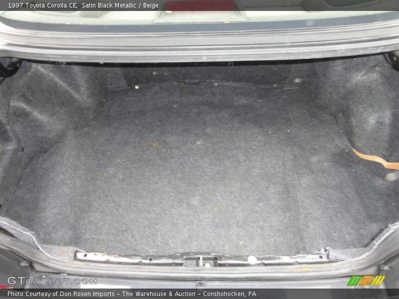 Satin Black Metallic / Beige 1997 Toyota Corolla CE