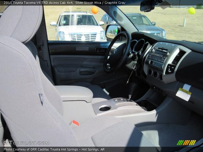 Silver Streak Mica / Graphite Gray 2011 Toyota Tacoma V6 TRD Access Cab 4x4