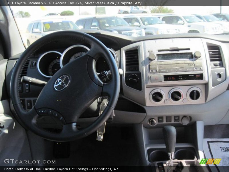 Silver Streak Mica / Graphite Gray 2011 Toyota Tacoma V6 TRD Access Cab 4x4