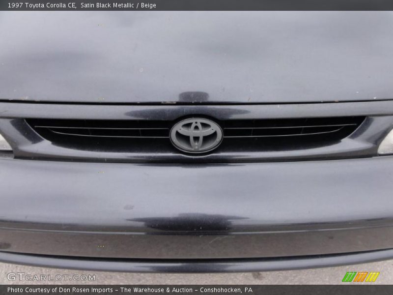 Satin Black Metallic / Beige 1997 Toyota Corolla CE