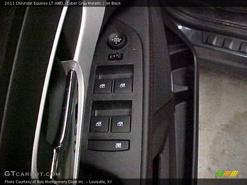 Cyber Gray Metallic / Jet Black 2011 Chevrolet Equinox LT AWD