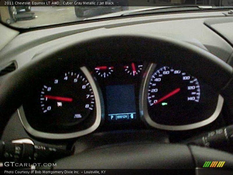 Cyber Gray Metallic / Jet Black 2011 Chevrolet Equinox LT AWD
