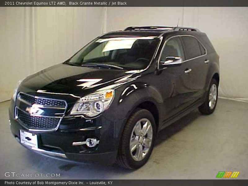 Black Granite Metallic / Jet Black 2011 Chevrolet Equinox LTZ AWD