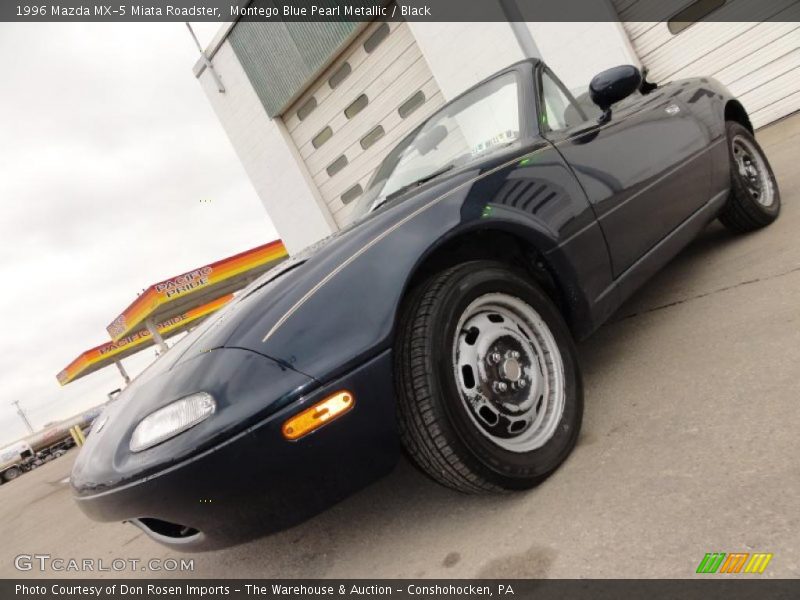 Montego Blue Pearl Metallic / Black 1996 Mazda MX-5 Miata Roadster