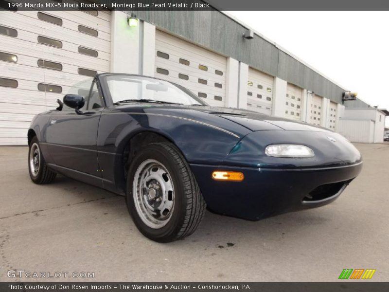 Montego Blue Pearl Metallic / Black 1996 Mazda MX-5 Miata Roadster